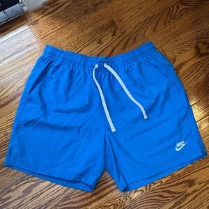 Nike Royal Blue Shorts with White Drawstring